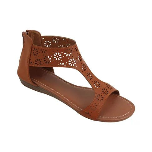 Crazy Daisies Summer Sandals - Delicate Flower Cutouts for a Stylish Summer Look