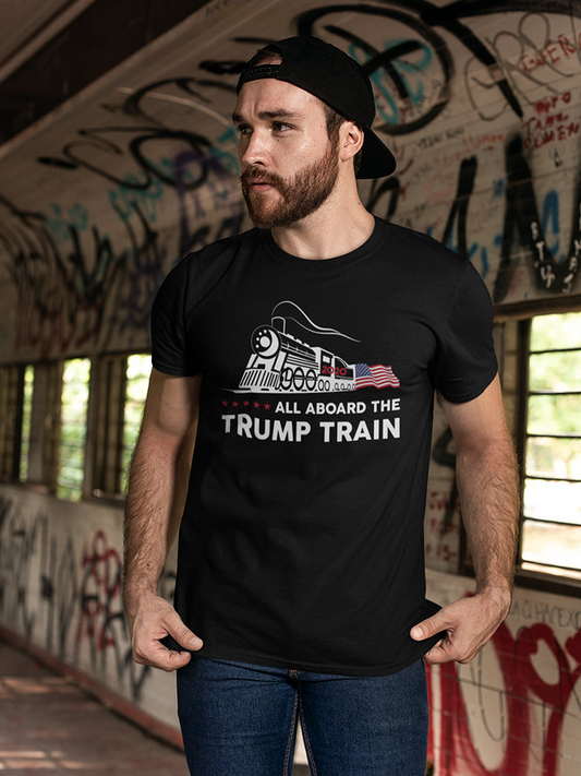 All Aboard The Trump Train Men's T-shirt - Express Yourself with Style