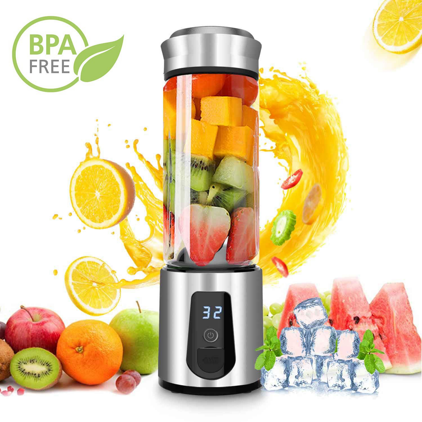 JuiceUp N Go Quick Portable Juicer And Smoothie Blender - Make Delicious Smoothies Anywhere, Anytime