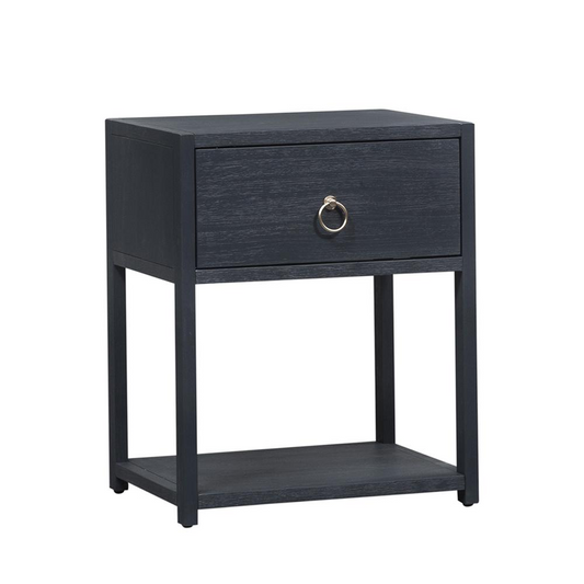 1 Shelf Accent Table, Midnight Blue - Elevate Your Interiors | East End Accents