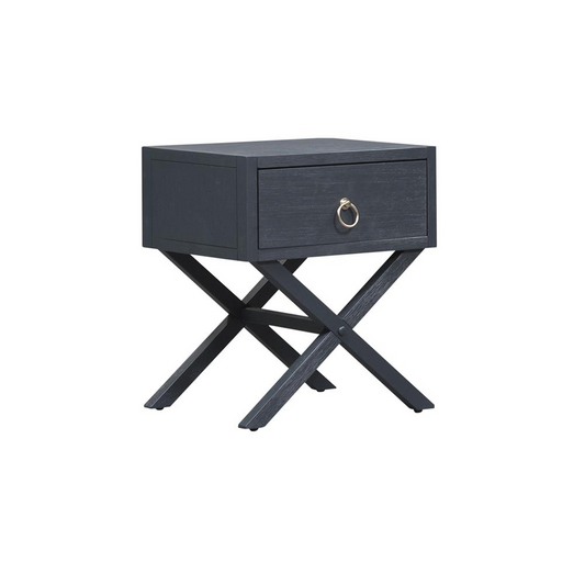 1 Drawer Accent Table, Midnight Blue - Elevate Your Interiors