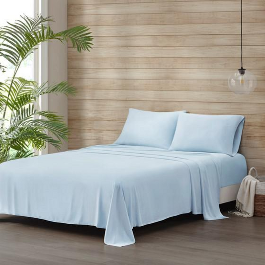 Luxurious Sheet Set Twin, Blue - Silky Smooth, Moisture-Wicking, and Gentle on the Skin