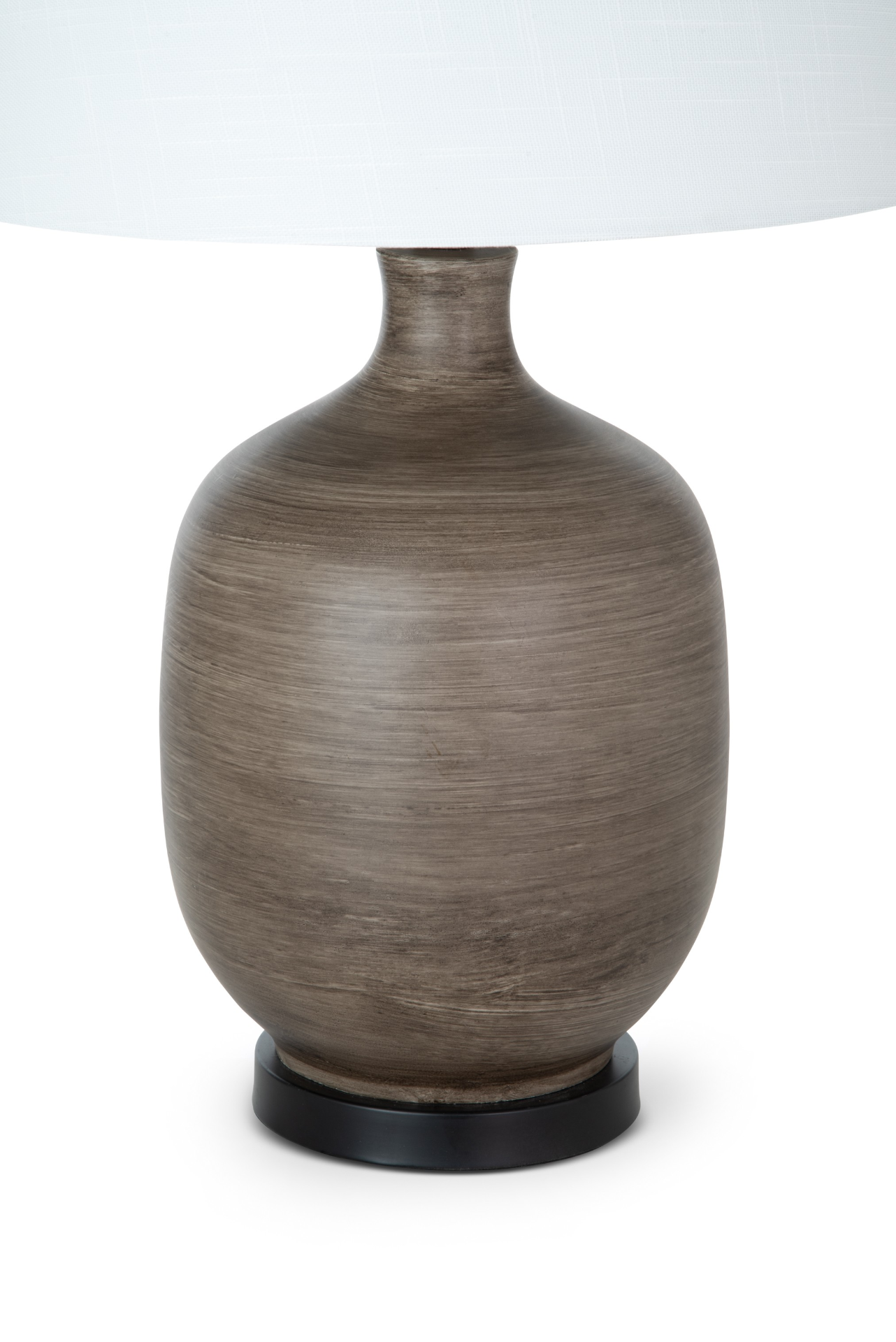 Set of 2 Brown Transitional Table Lamps - Rustic Wooden Finish | Ambient Lighting