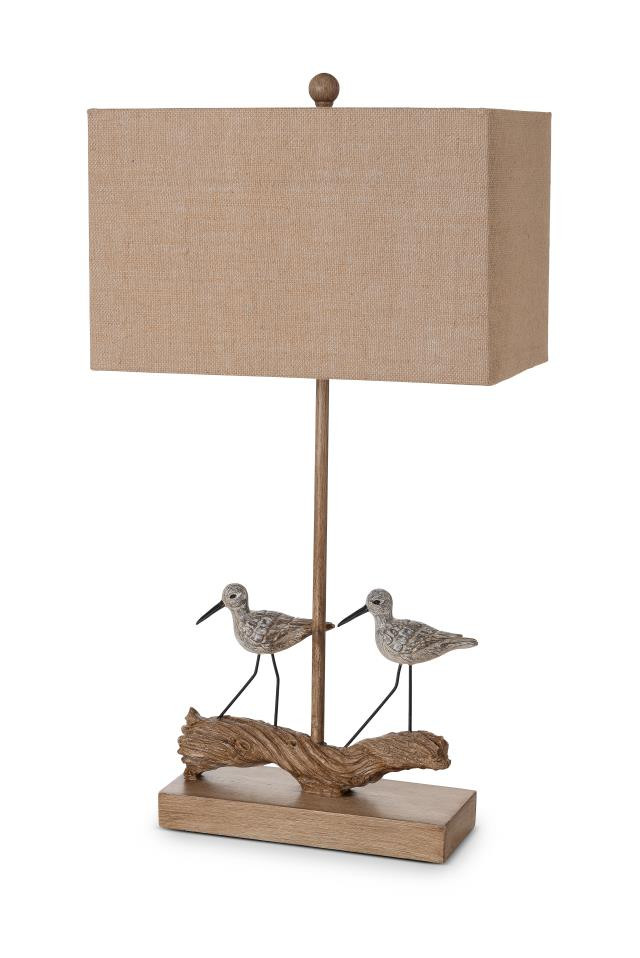 Set of Two 30" Brown Coastal Table Piper Duo Lamps With Brown Shade - Stylish Lighting for Your Space