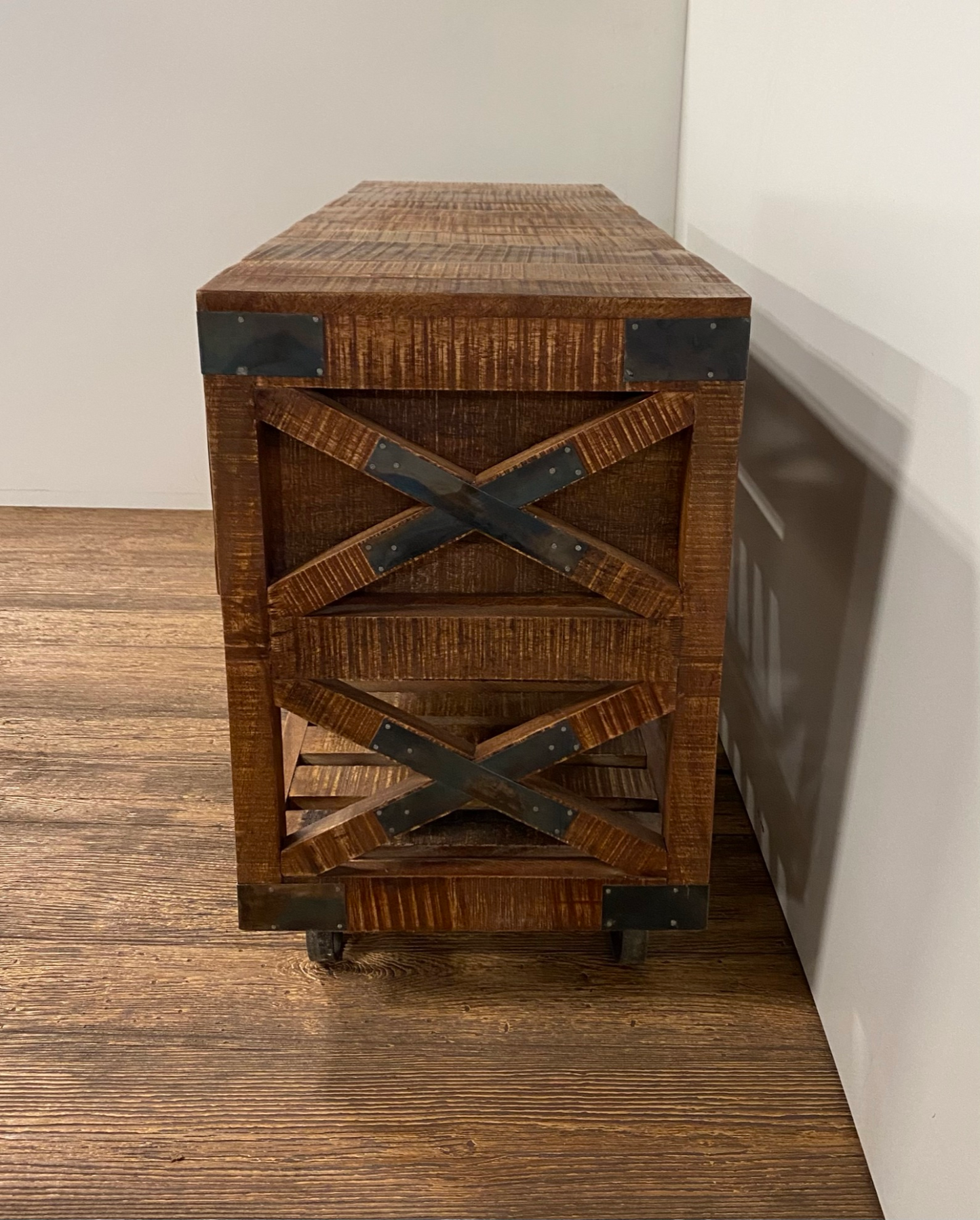 "Modern Farmhouse Console Buffet Cabinet"