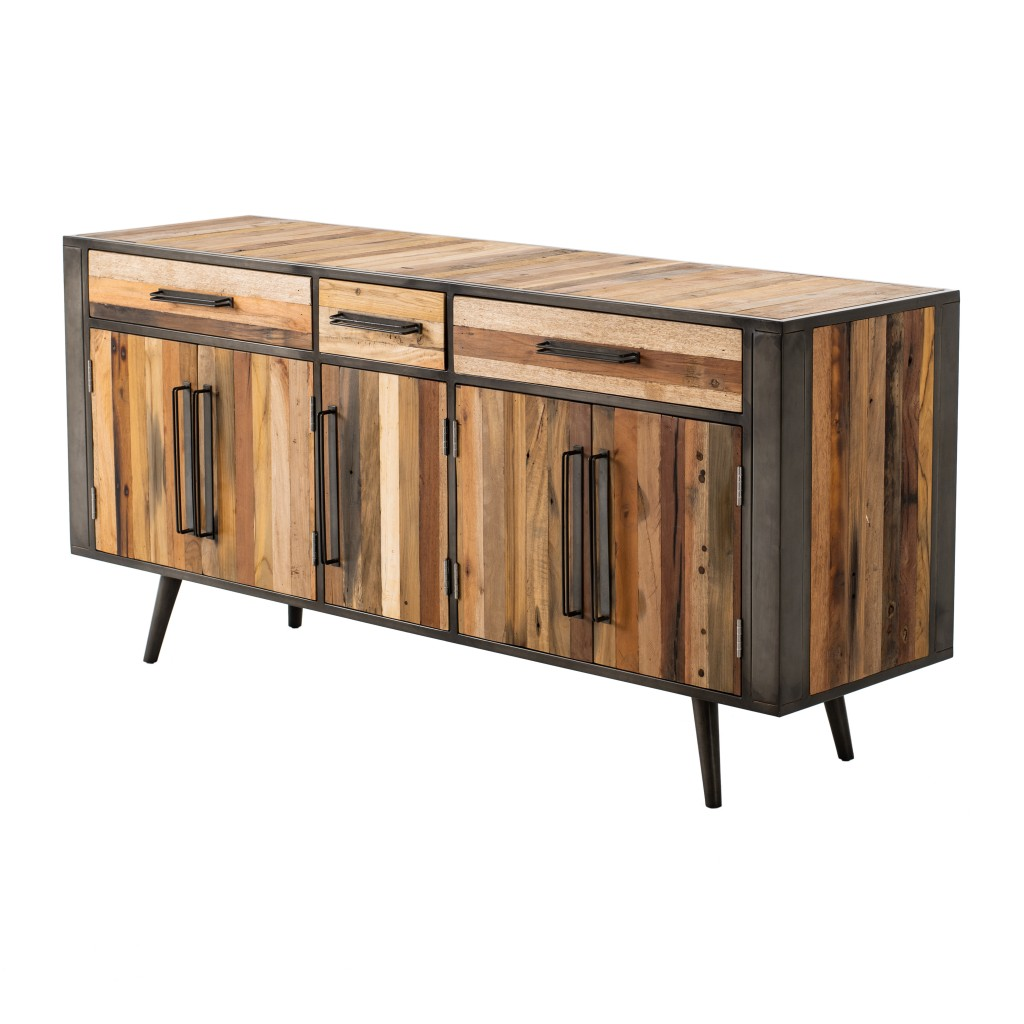 "71"" Modern Rustic Natural Buffet Server"