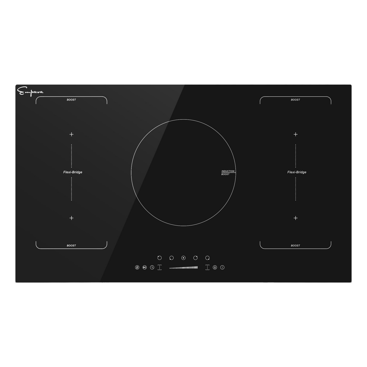 Empava 36EC05 36 Inch Black Electric Stove Induction Cooktop