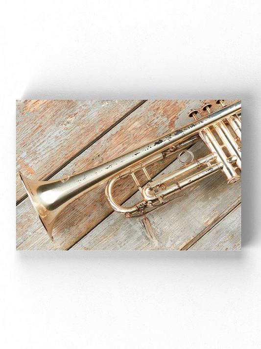 Trumped On Wood Wrapped Canvas - Image by Shutterstock | Musical Wall Art