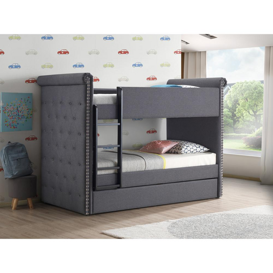 Twin/Twin Bunk Bed & Trundle - Stylish, Functional, and Space-Saving