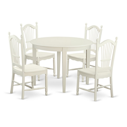 5 Pc Kitchen Dinette Set - Dinette Table and 4 Dining Chairs