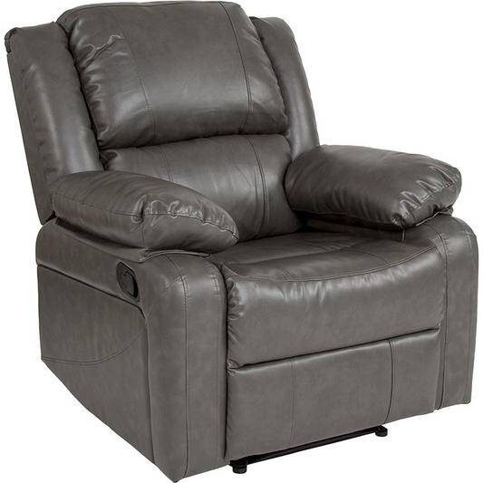 Harmony Series Gray LeatherSoft Recliner - Comfortable and Stylish