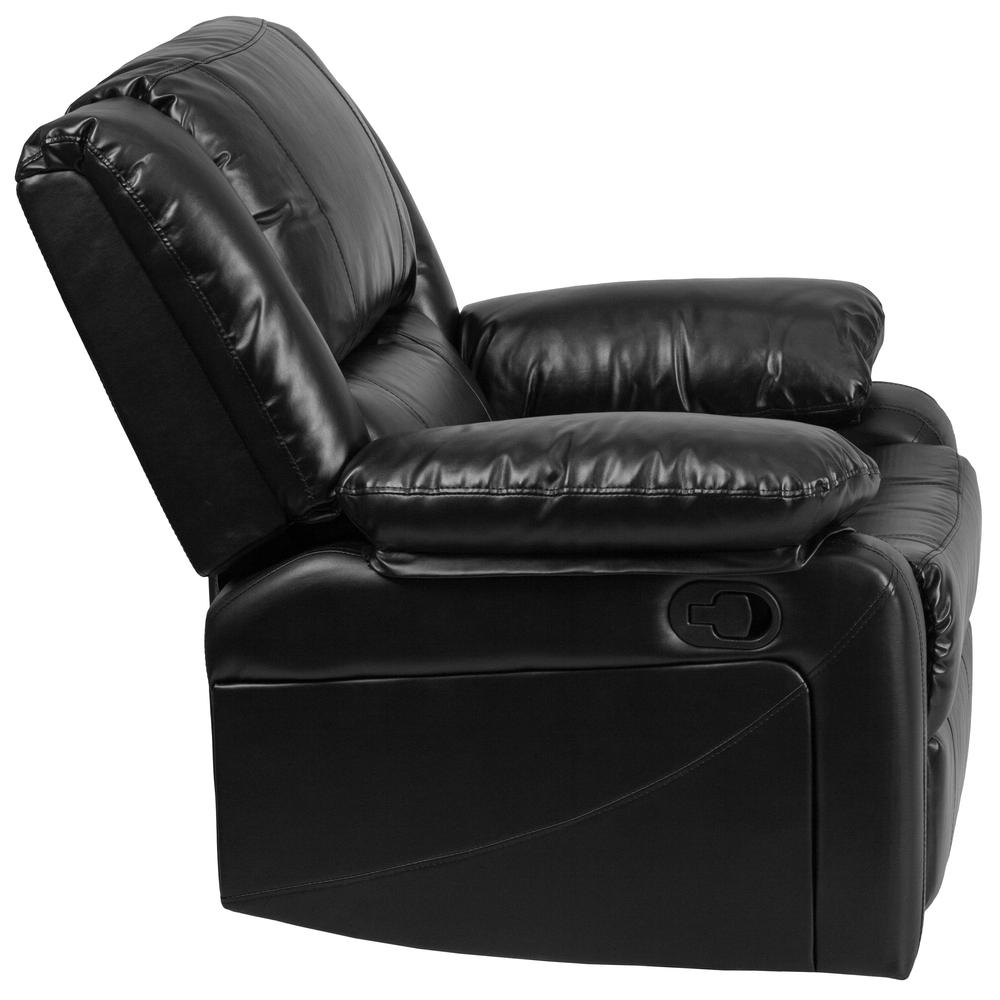 Harmony Series Black LeatherSoft Recliner - Contemporary Style, Comfortable and Stylish