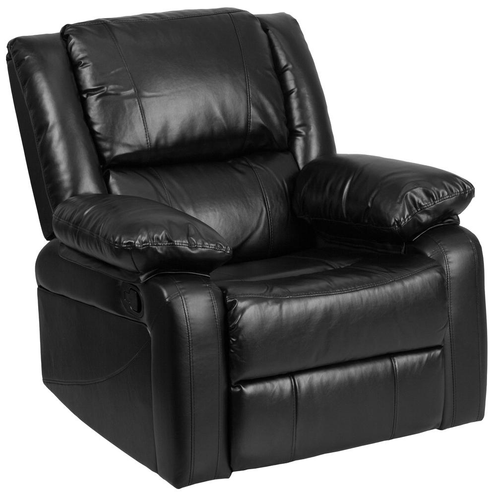 Harmony Series Black LeatherSoft Recliner - Contemporary Style, Comfortable and Stylish