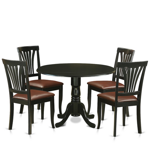 Premium 5 Pc Table Set - Dinette Table and 4 Dinette Chairs