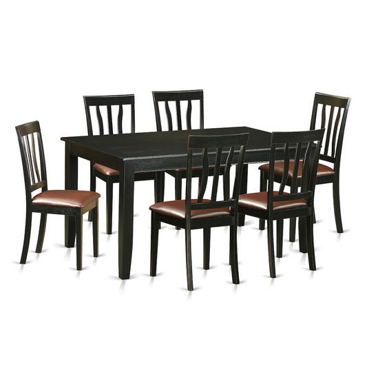 7 Piece Dining Room Set - Table and 6 Dinette Chairs