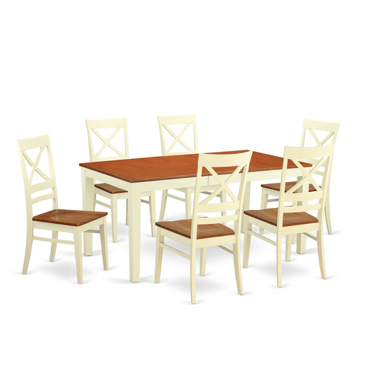 Dining Room Sets for 6 - Kitchen Dinette Table and 6 Dining Chairs