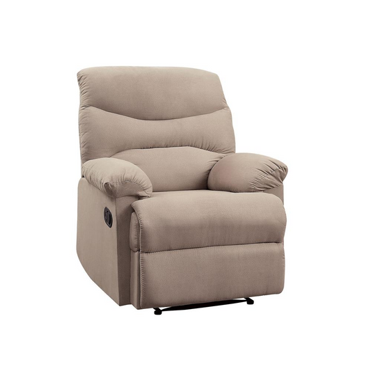 Arcadia Motion Recliner, Light Brown Woven Fabric - Comfort and Style for Your Home