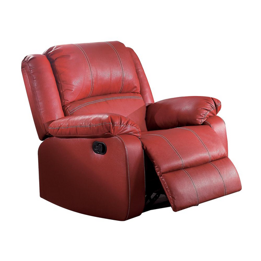 Rocker Recliner (Motion), Red PU 52152 - Comfortable and Luxurious | Shop Now