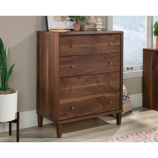 4-Drawer Bedroom Chest in Grand Walnut