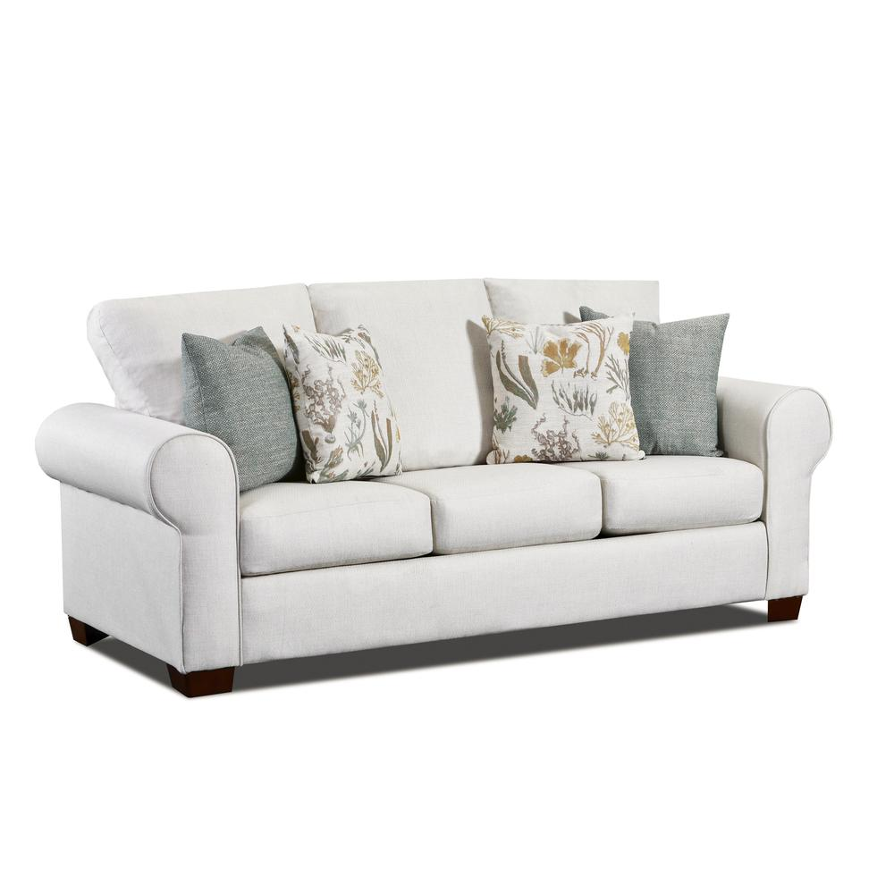 Living Room Beaujardin Sofa with Four Throw Pillows