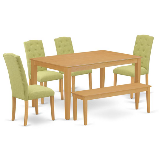 Dining Room Set Oak, CACE6-OAK-07