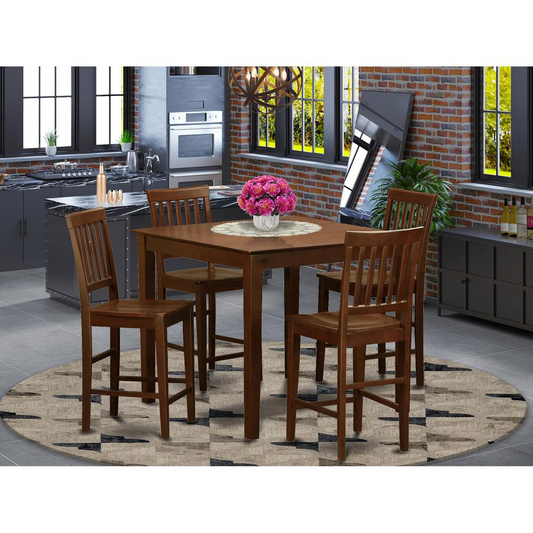 5  Pc  pub  Table  set-counter  height  Table  and  4  Kitchen  Chairs.