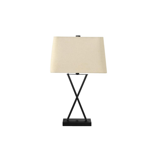 Lighting, 25H, Table Lamp with USB Port Included - Black