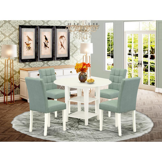 EAST WEST FURNITURE - 5 Piece Dining Table Set