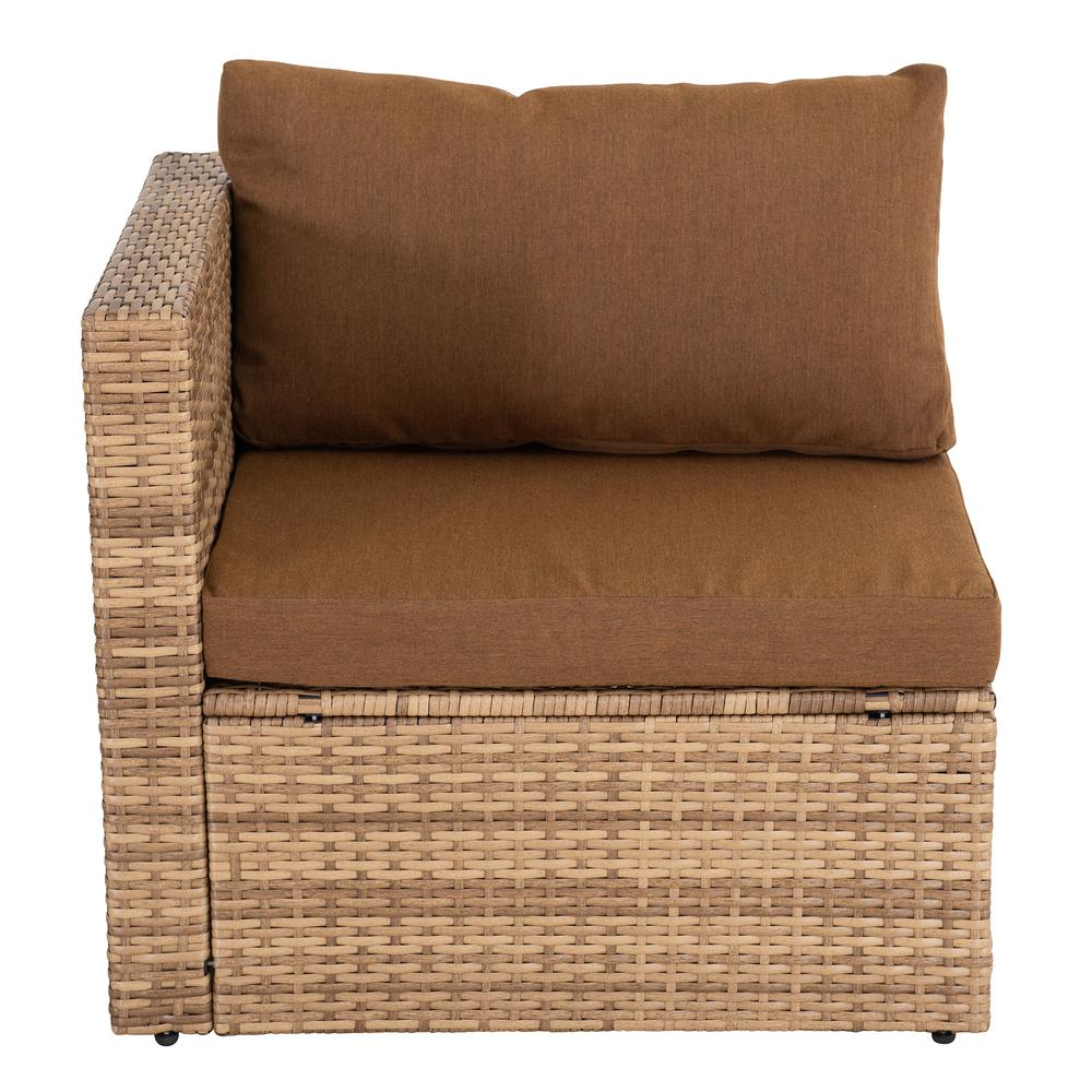 5-Piece Patio Furniture Set, PE Rattan Wicker Sofa Set, Outdoor Seating Set