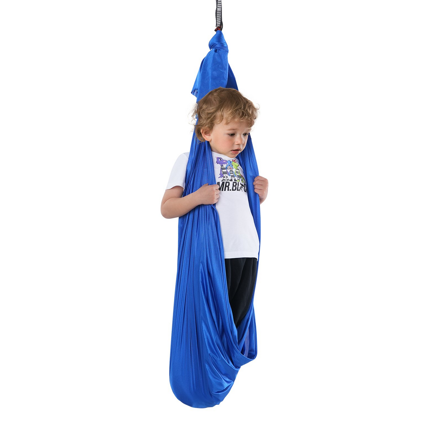 VEVOR Sensory Swing for Kids, 3.1 Yards - Therapy Swing for Children with Special Needs - Indoor Outdoor Hammock for Autism, ADHD, Sensory Integration - Blue