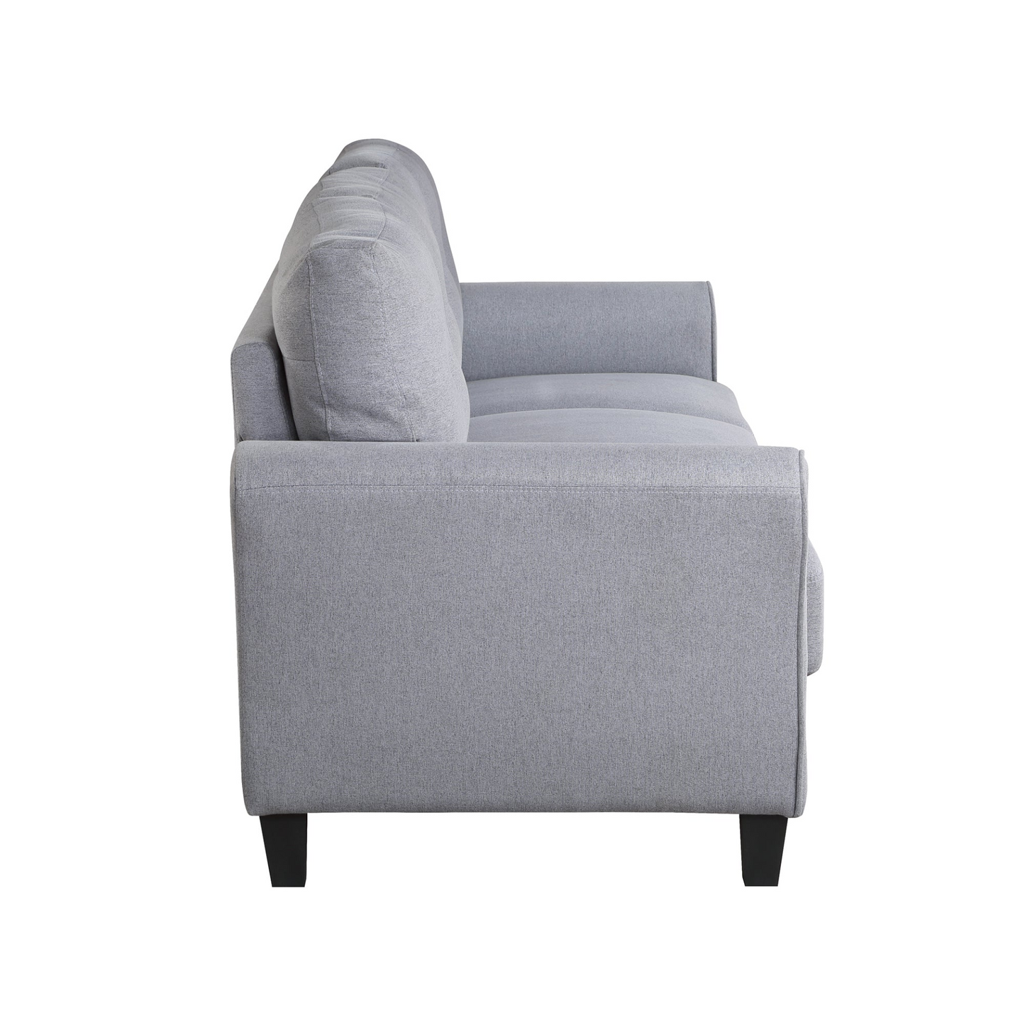 Modern Living Room Sofa Set Linen Upholstered Couch Furniture for Home or Office ,Light Grey-Blue,1+3-Seat