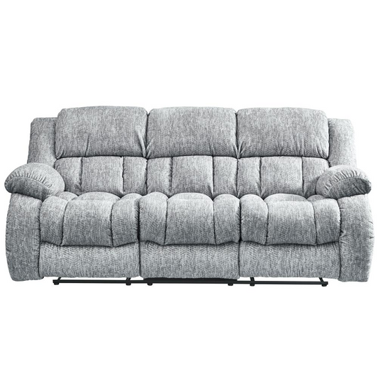 Transitional U250 Grey Reclining Sofa/Console Reclining Loveseat - Comfort and Style Combined | Global Furniture USA