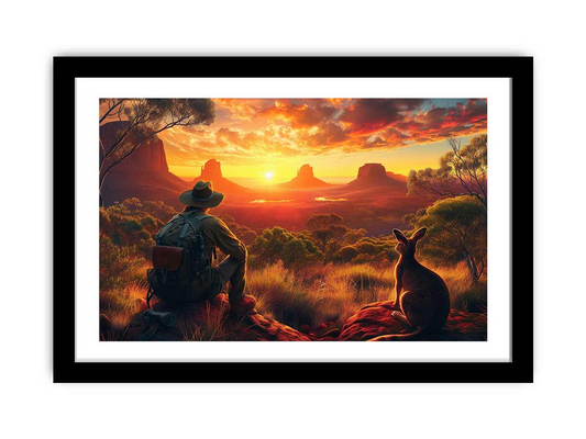 Beautiful Art Framed Print - High Quality, Archival Paper with Radiata Pine Wood Frame