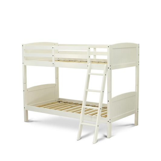 Albury Twin Bunk Bed in White Finish