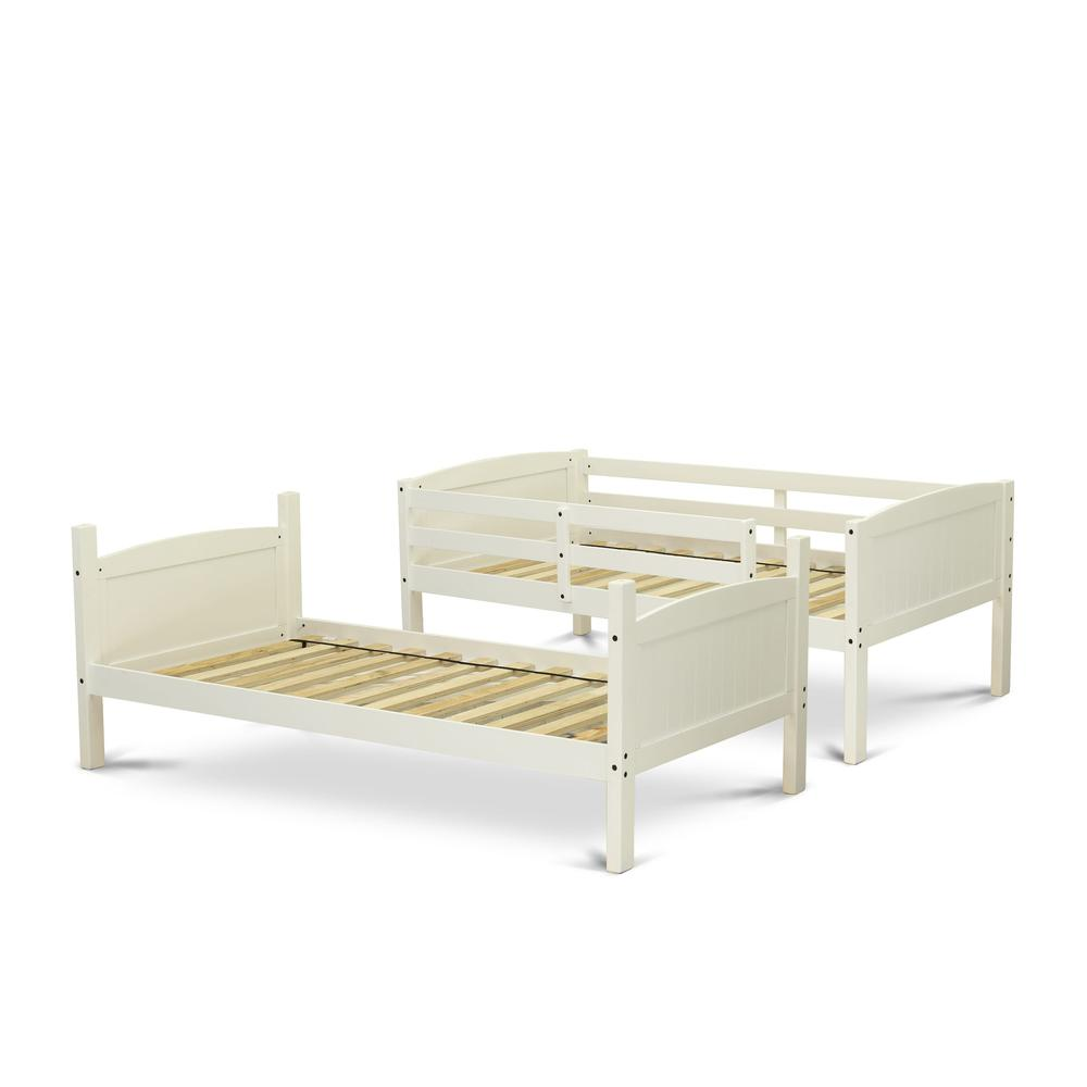 Albury Twin Bunk Bed in White Finish