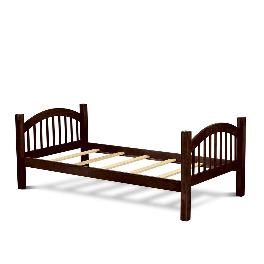 Verona Twin Bunk Bed in Java Finish