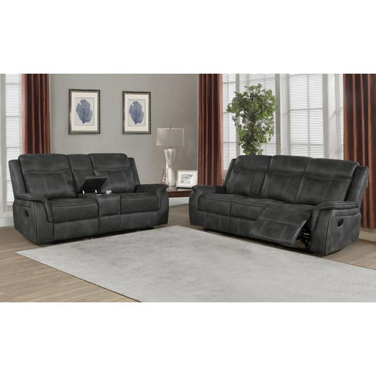 Lawrence Upholstered Tufted 2pc Living Room Set