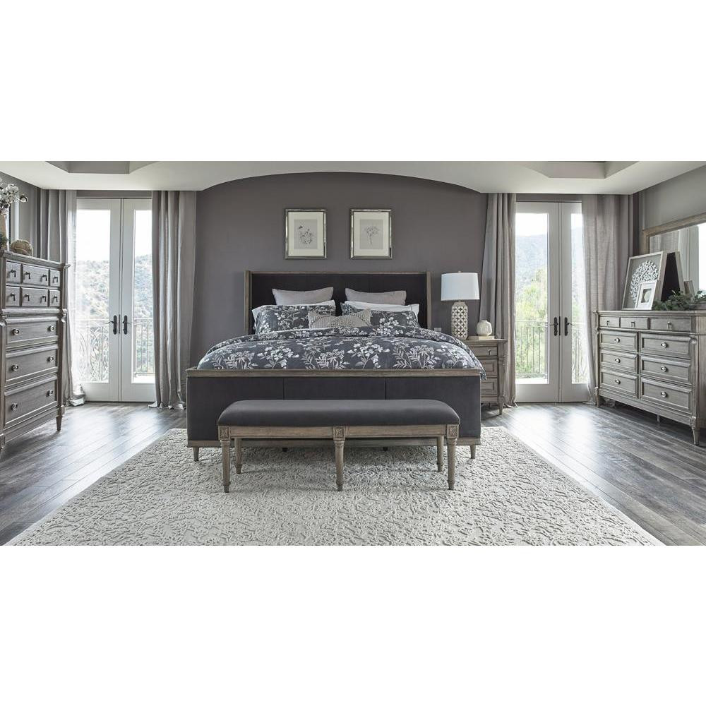 Alderwood 4-piece California King Bedroom Set French Grey