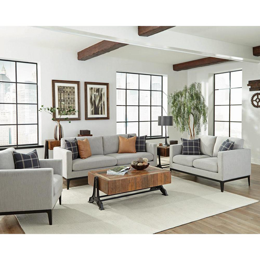 Apperson 3-piece Living Room Set Grey