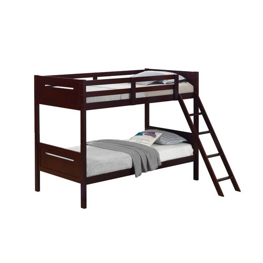 Littleton Twin Over Twin Bunk Bed Espresso