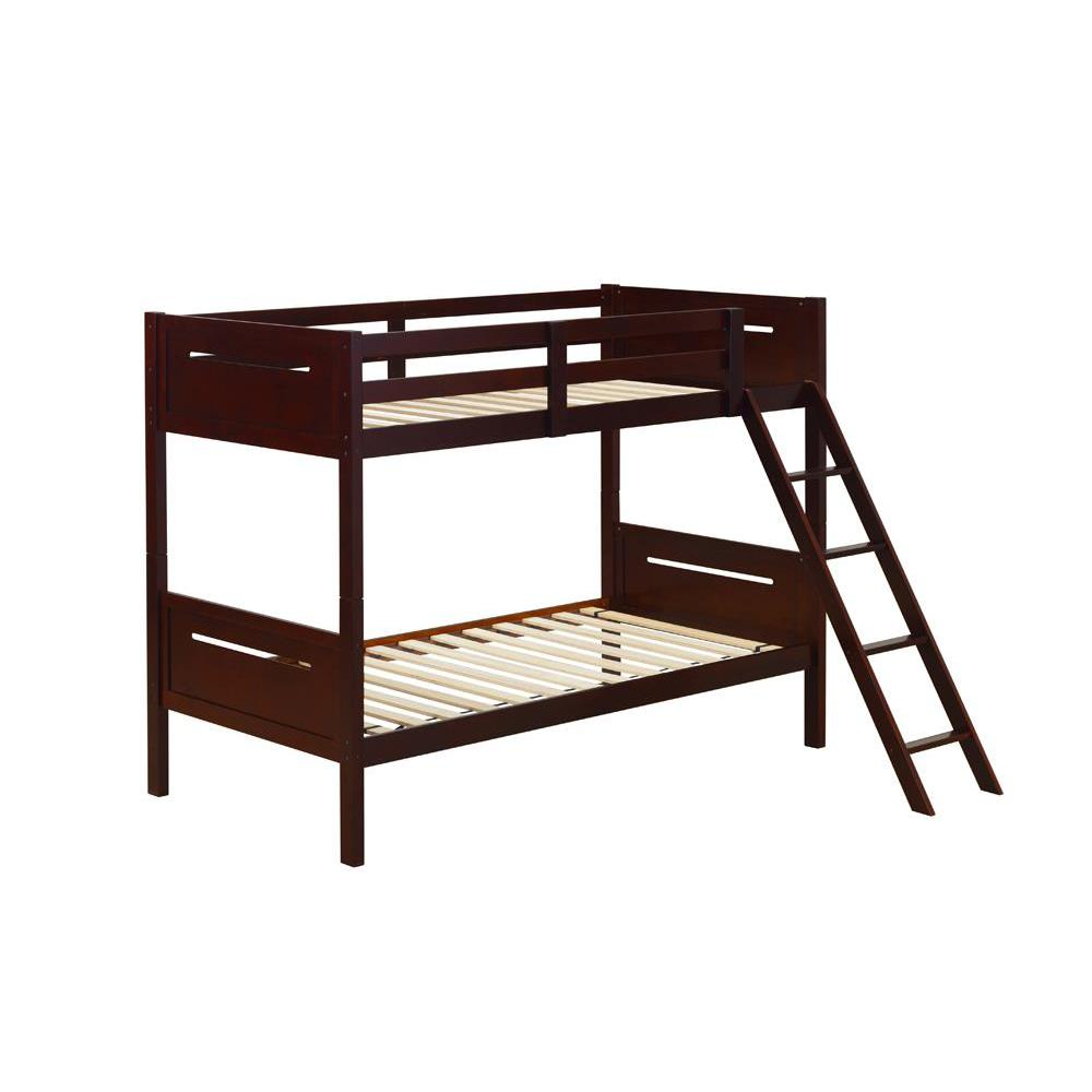 Littleton Twin Over Twin Bunk Bed Espresso