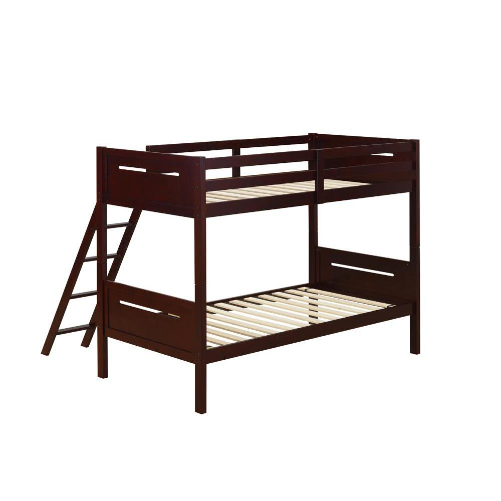 Littleton Twin Over Twin Bunk Bed Espresso