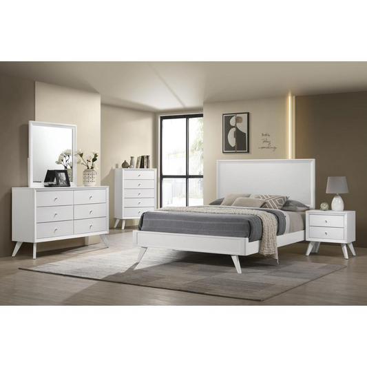 Janelle 4-piece Eastern King Bedroom Set White