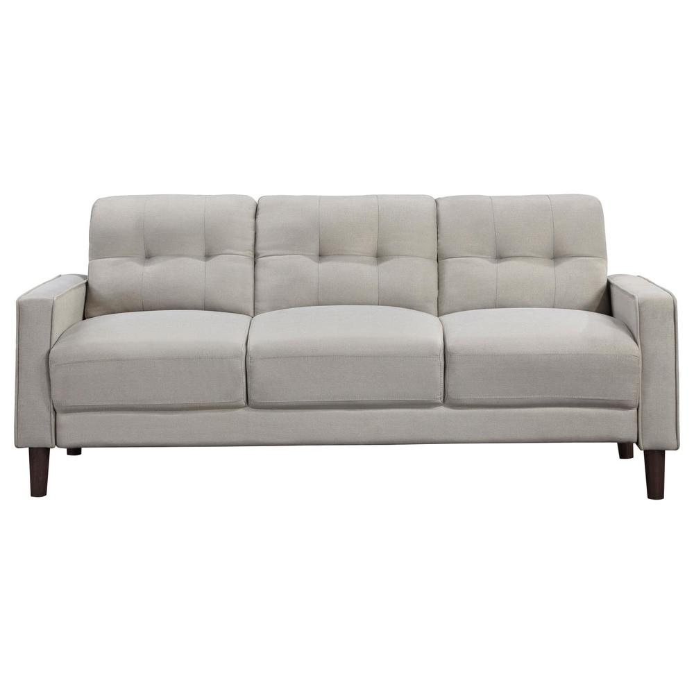 Bowen 3-piece Upholstered Track Arms Tufted Sofa Set Beige