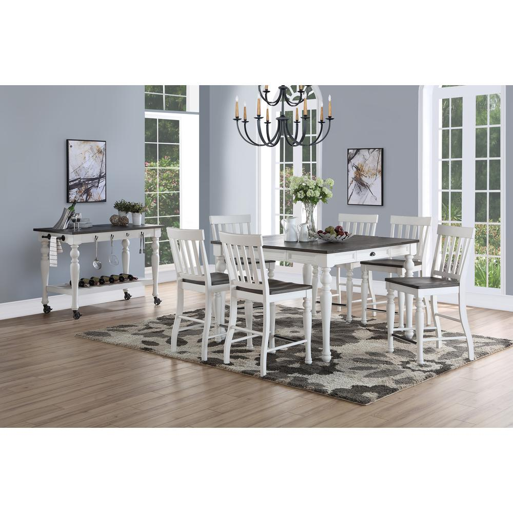 Joanna Two Tone Counter Height Dining Set 7pc