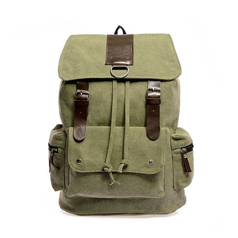 Back To Campus Canvas Backpack In 4 Colors