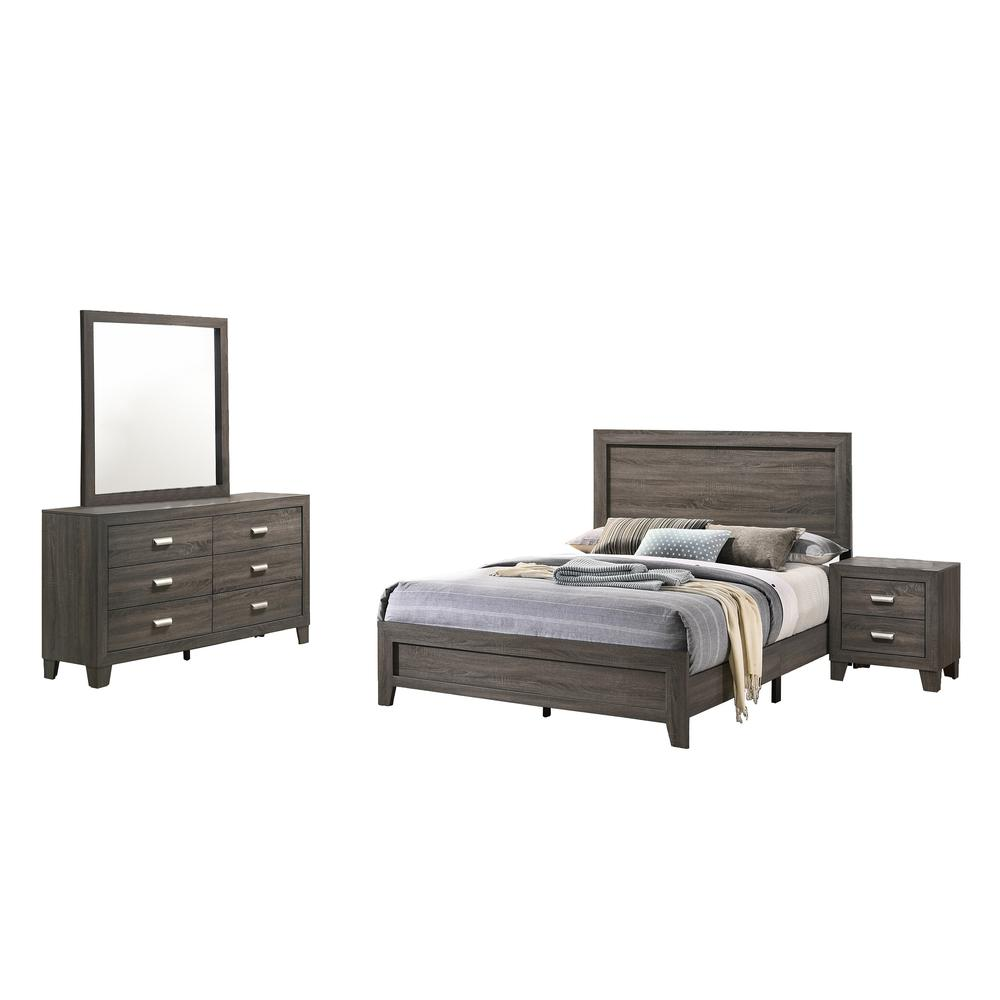 Anastasia 4 Piece Bedroom Set, Full - Best Quality Furniture