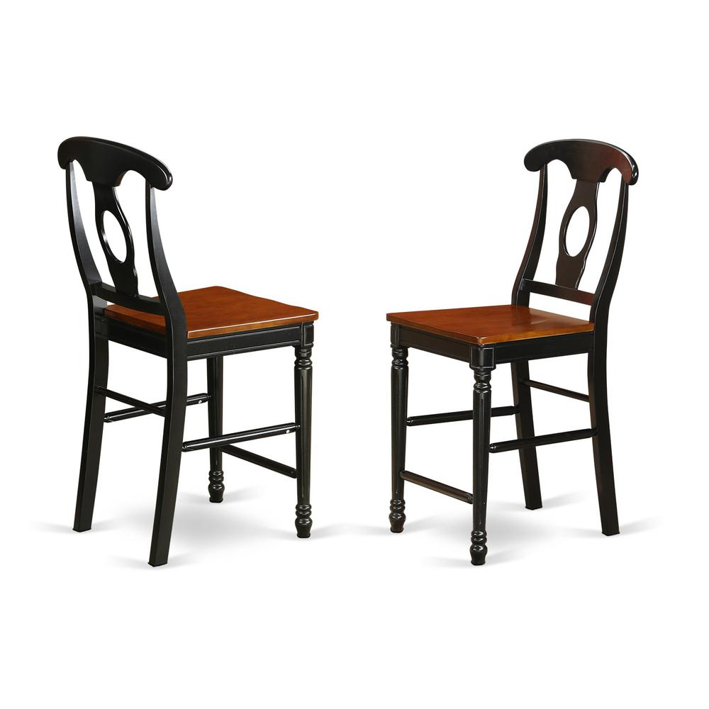 7-Pc Counter Height Pub Set - Pub Table and 6 Dinette Chairs | Asian Hardwood