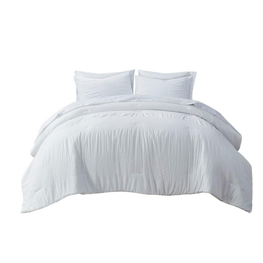 100% Polyester 7 Piece Comforter Set (Queen)