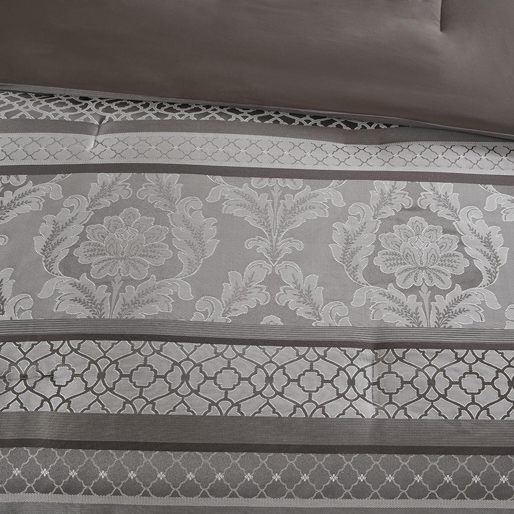 Madison Park Bellagio 7 Piece Comforter Set - Luxurious Update with Elegant Stitching